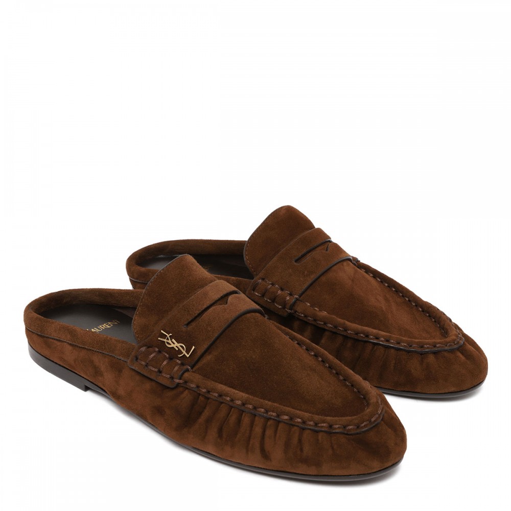 Le Loafers suede mules