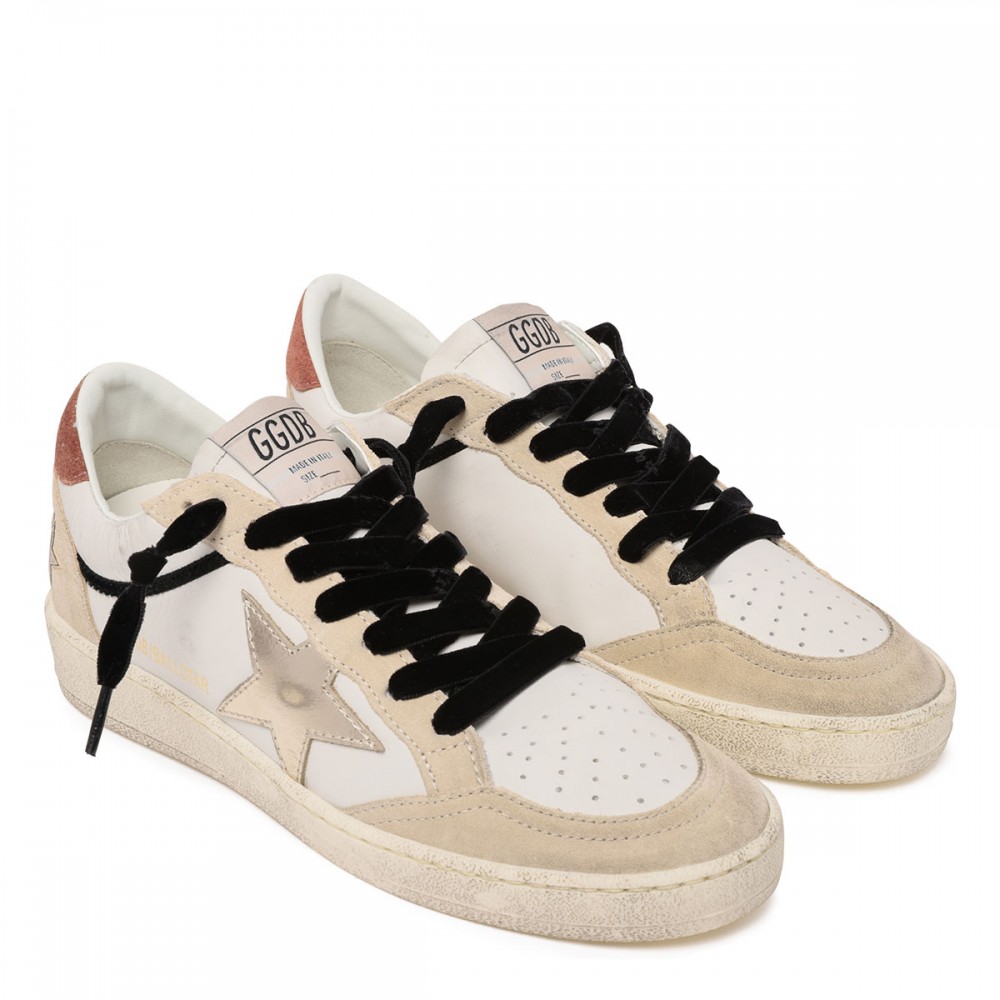 BallStar suede and nappa sneakers