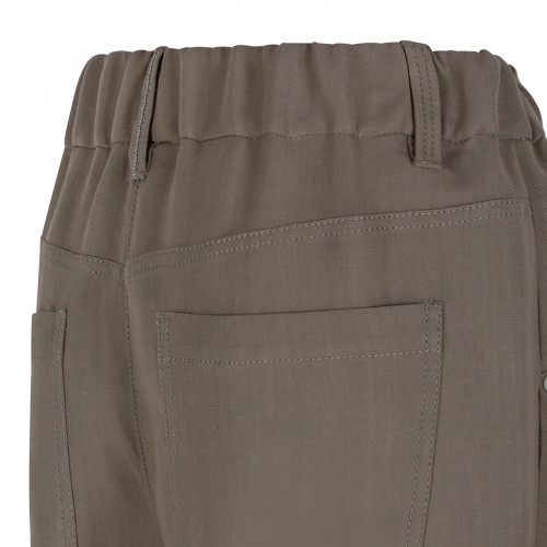 Twill baggy pants with monili 2