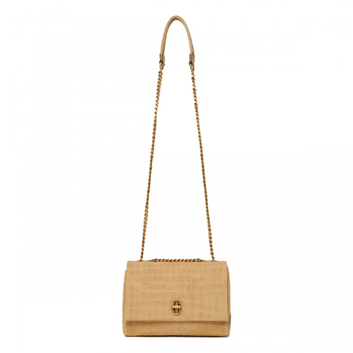 The Suede Croc Slim Dual shoulder bag