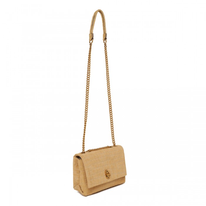 The Suede Croc Slim Dual shoulder bag