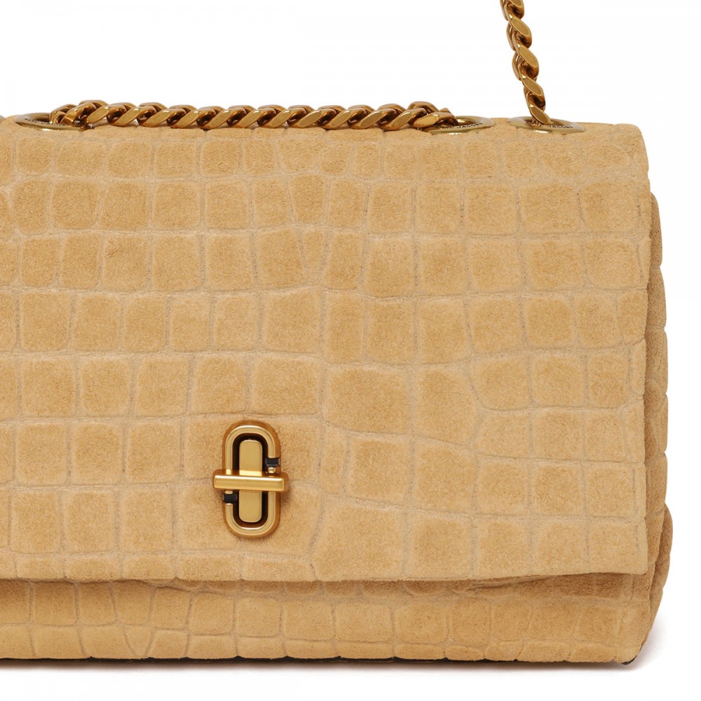 The Suede Croc Slim Dual shoulder bag
