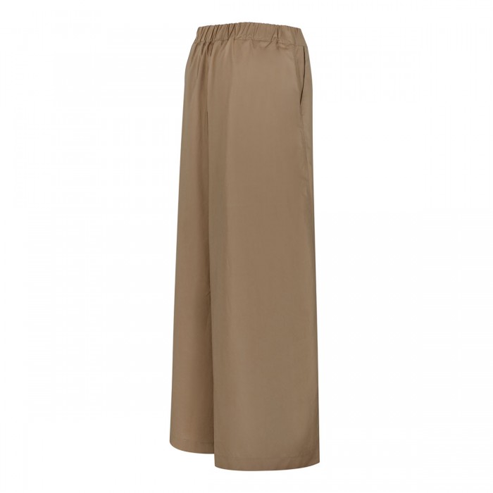 Tobacco cotton wide leg pants