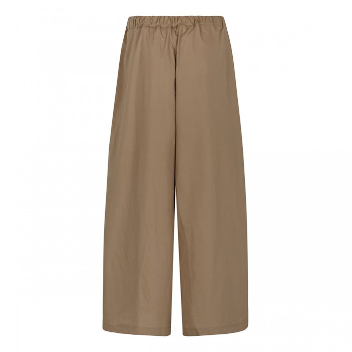 Tobacco cotton wide leg pants