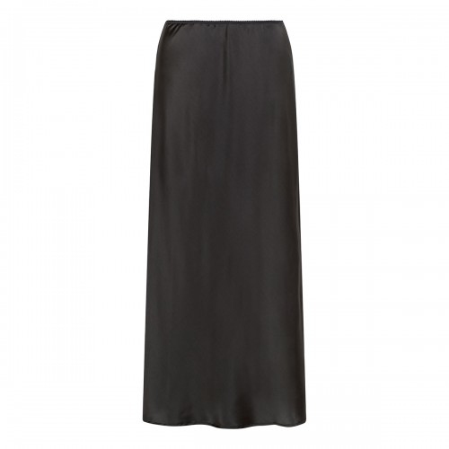 Silk midi skirt