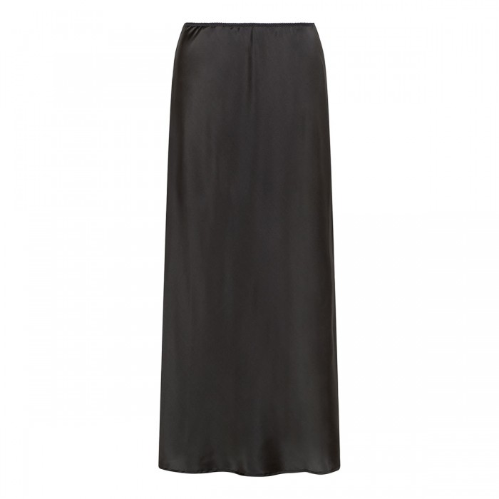 Silk midi skirt