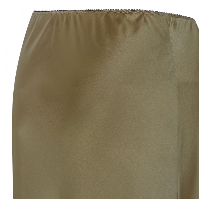 Silk midi skirt
