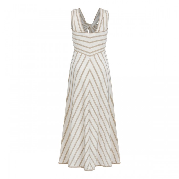 Luna metallic halter dress