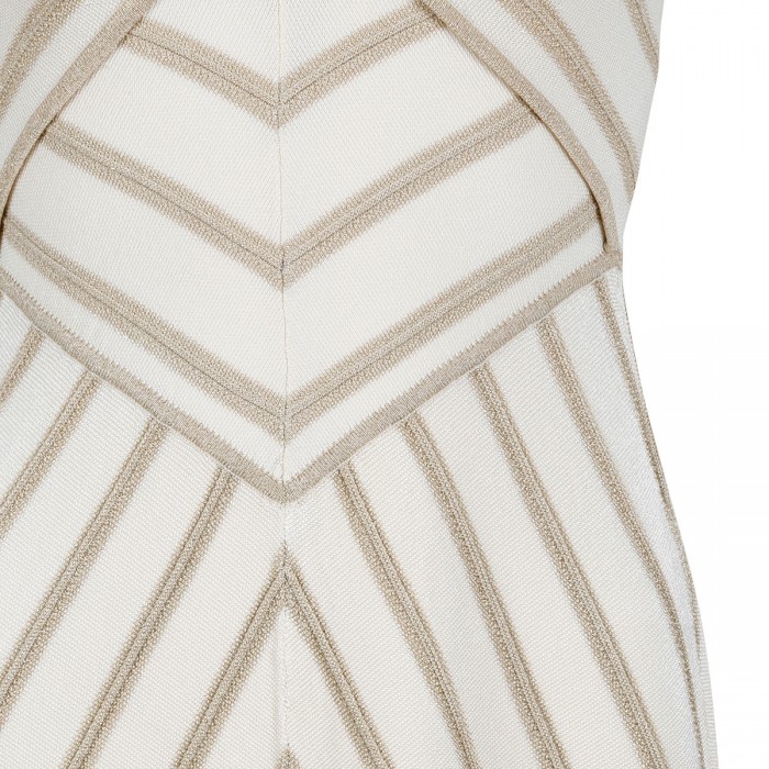 Luna metallic halter dress