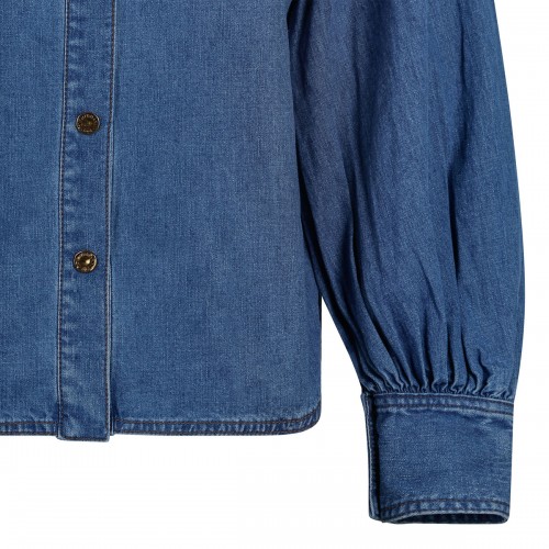 Denim applique shirt 2