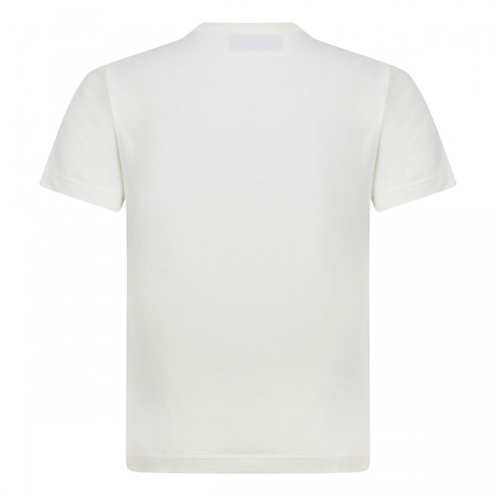 Ivory cotton jersey T-shirt