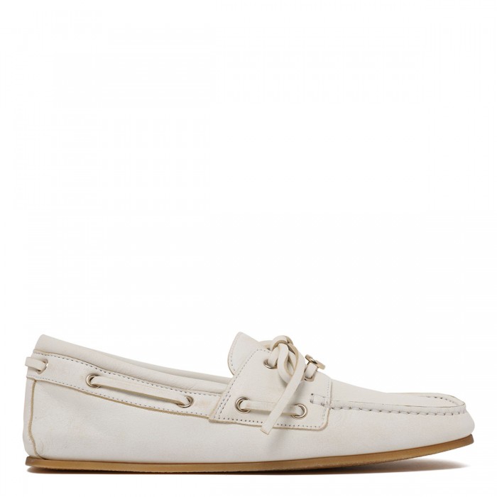 Leather boat loafers