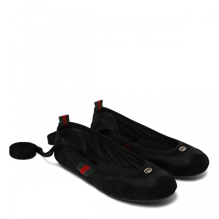 Shift black ballerinas