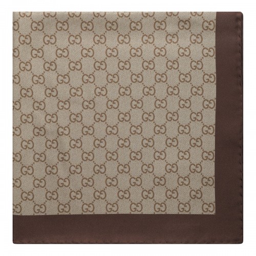 GG silk twill carré