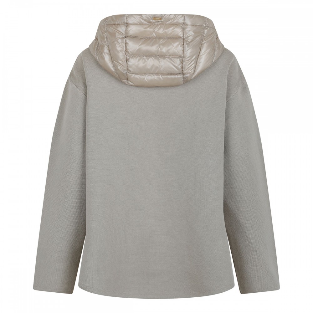 Cotton and nylon down jacket