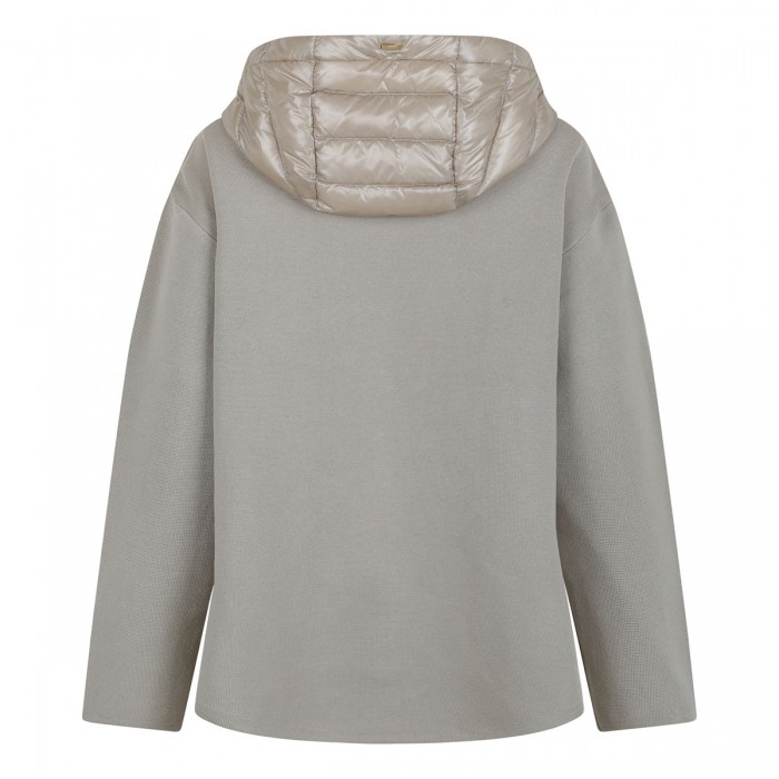 Cotton and nylon down jacket