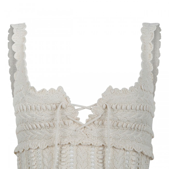 Neves crochet knit top