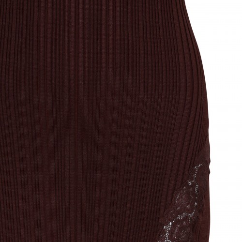 Burgundy knit lace insert... 2
