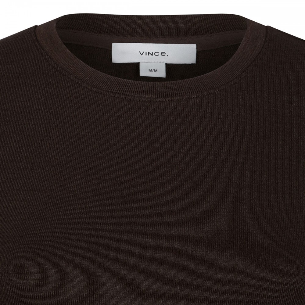 Ruched-side knit dress