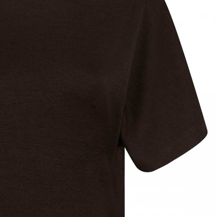 Ruched-side knit dress