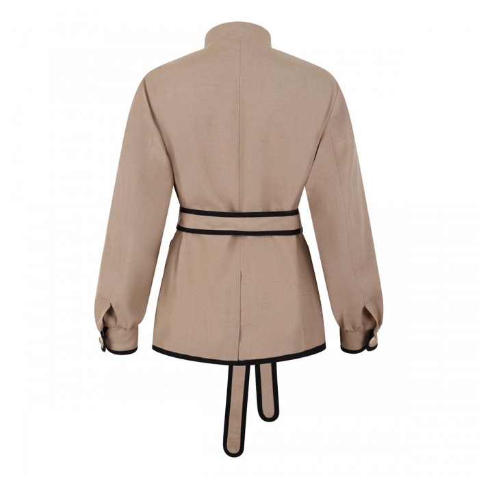 Embroidered twill jacket