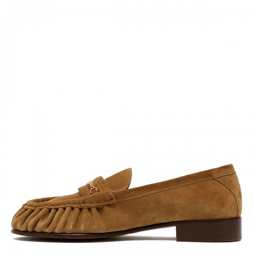 VLogo suede loafers 2