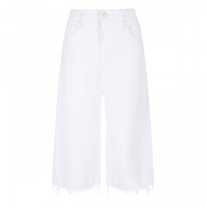 The Whole Lot Zip Twist Fray bermuda