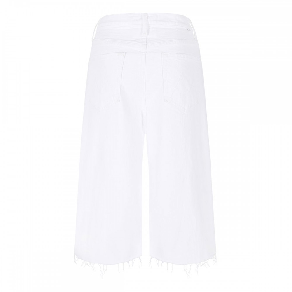 The Whole Lot Zip Twist Fray bermuda