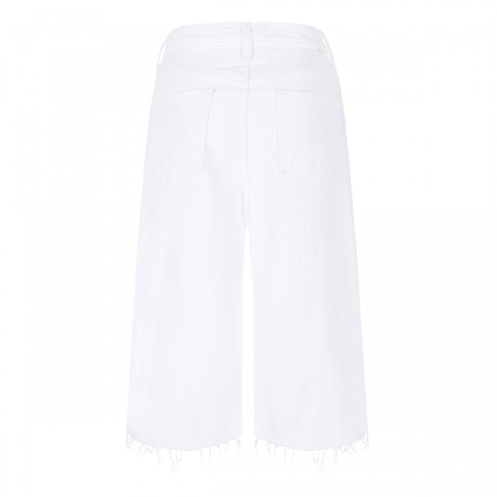 The Whole Lot Zip Twist Fray bermuda