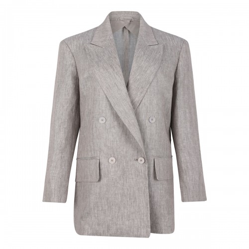 Olimpia chevron linen jacket