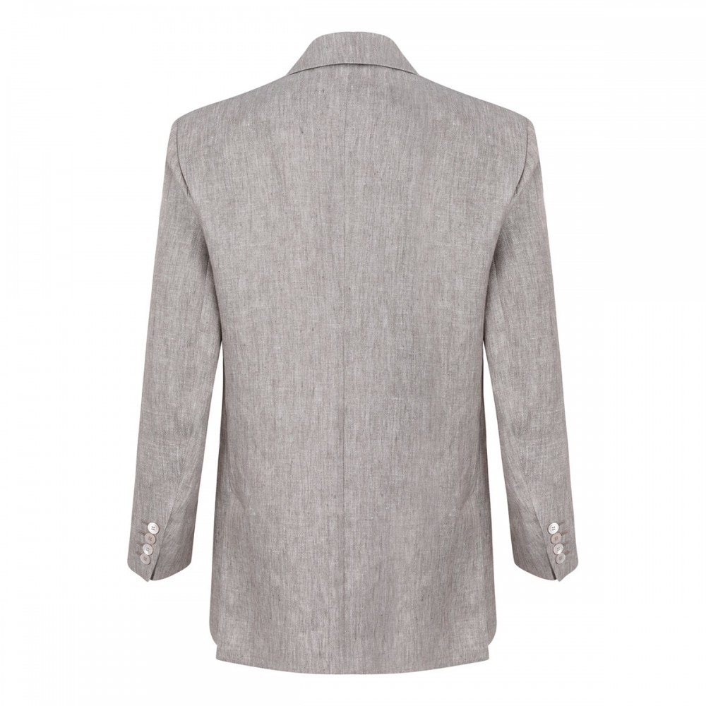 Olimpia chevron linen jacket