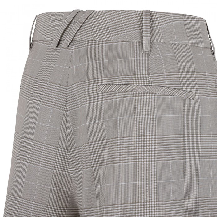 Raina check wool shorts