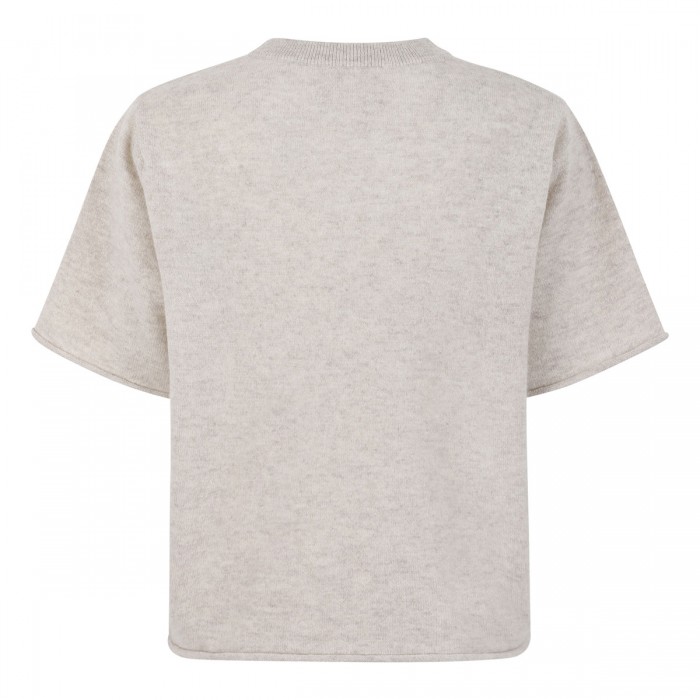 Knit cashmere Uni T-shirt