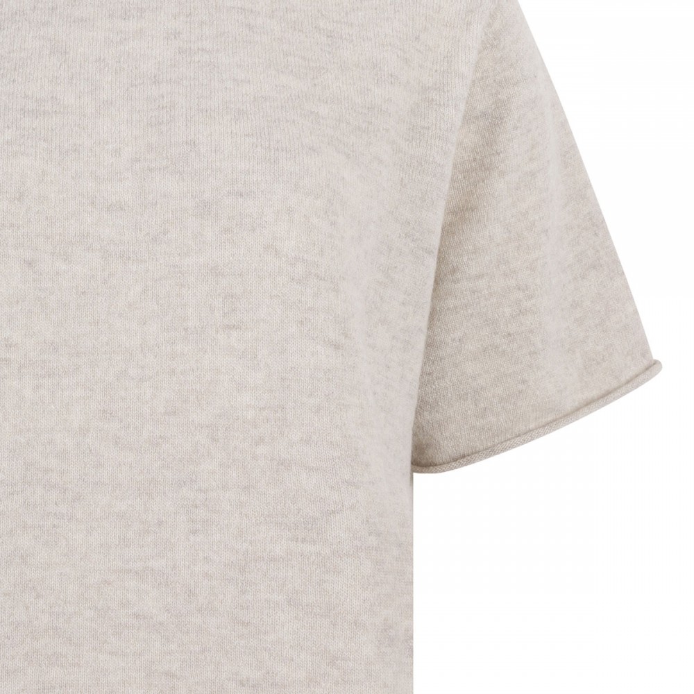 Knit cashmere Uni T-shirt