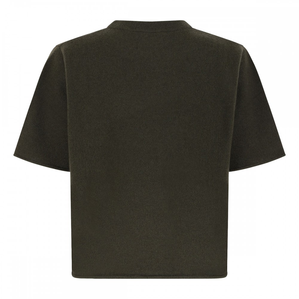 Knit cashmere Uni T-shirt