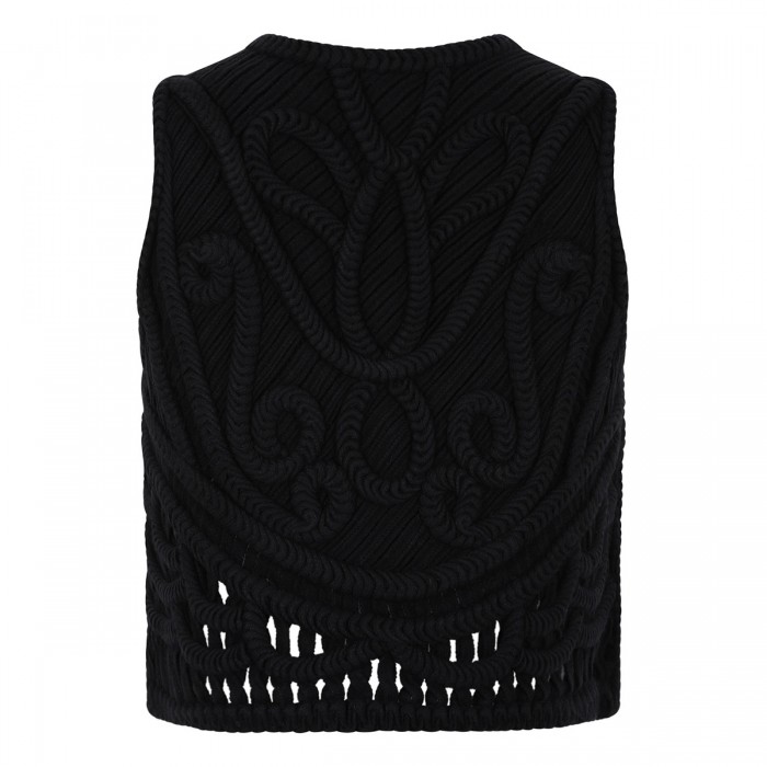 Nieve crochet cropped vest