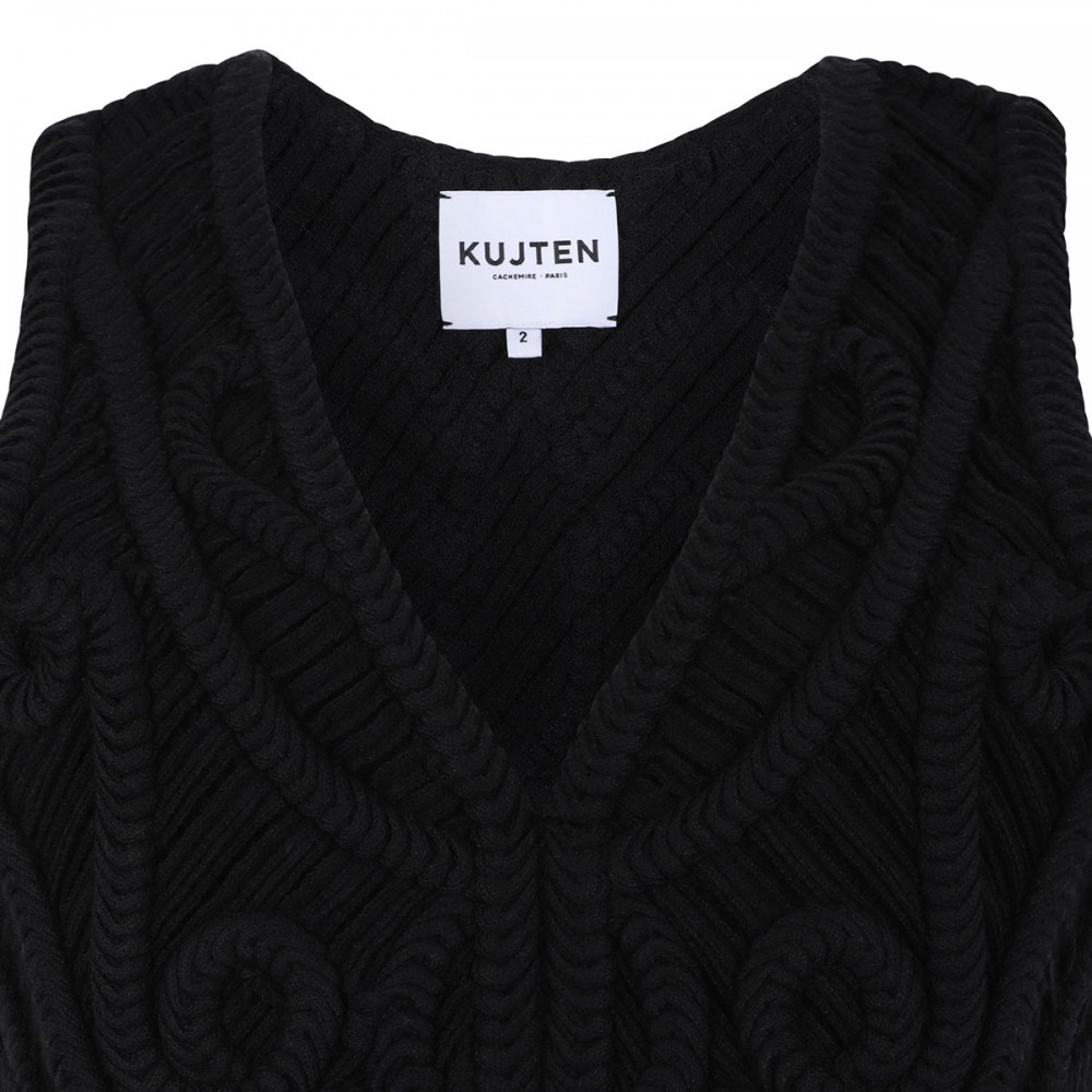 Nieve crochet cropped vest