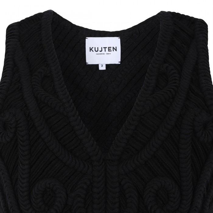 Nieve crochet cropped vest