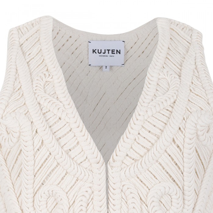 Nieve crochet cropped vest