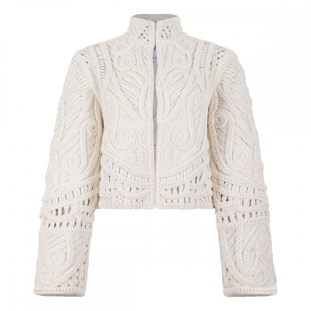 Trinidad crochet cashmere jacket