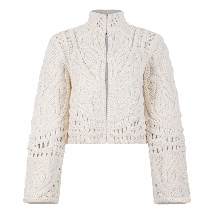 Trinidad crochet cashmere jacket