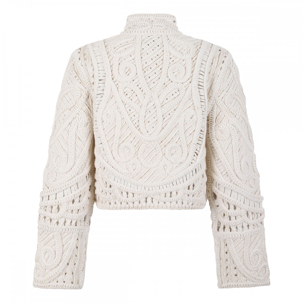 Trinidad crochet cashmere jacket
