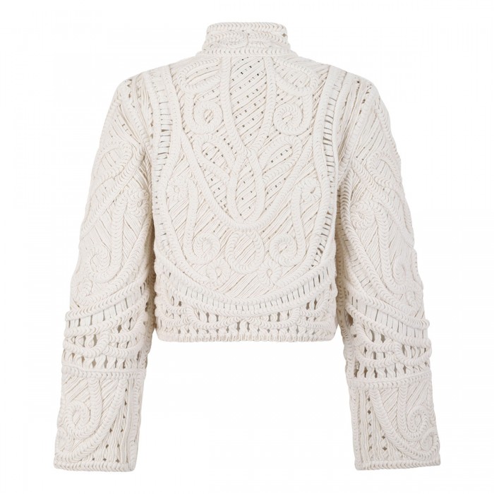 Trinidad crochet cashmere jacket