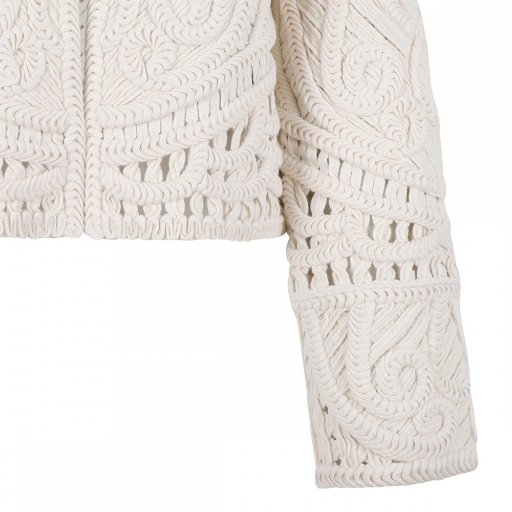 Trinidad crochet cashmere jacket