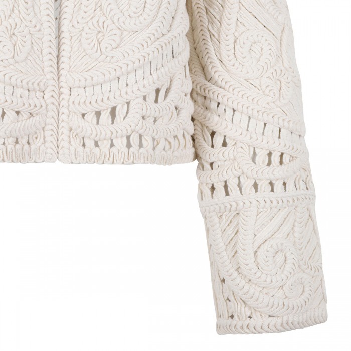 Trinidad crochet cashmere jacket