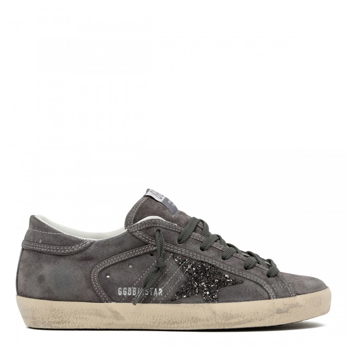 SuperStar suede sneakers with glittery star