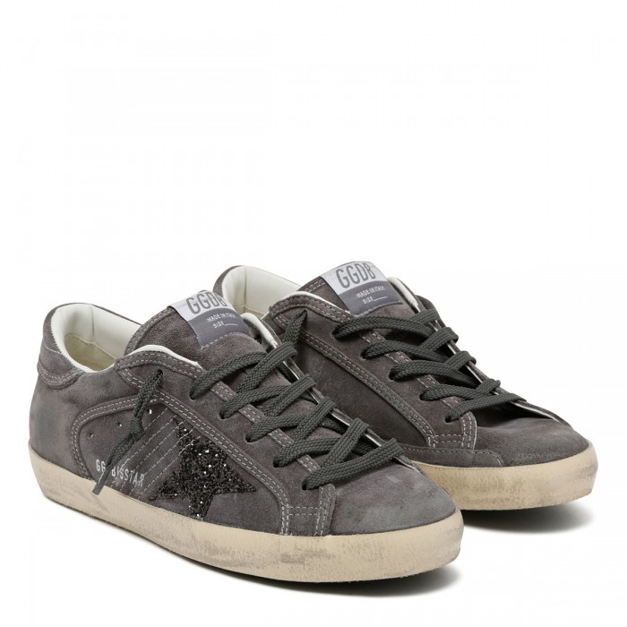SuperStar suede sneakers with glittery star