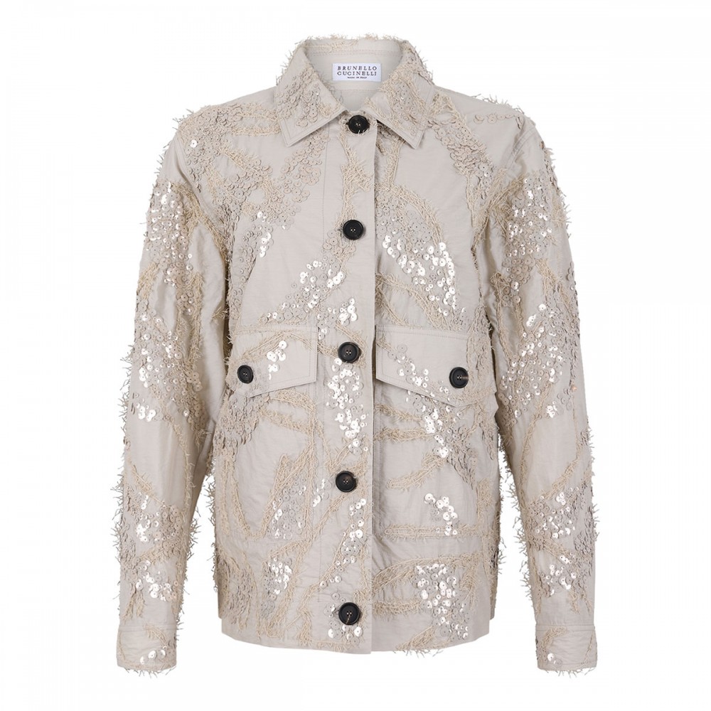 Seabed embroidery jacket