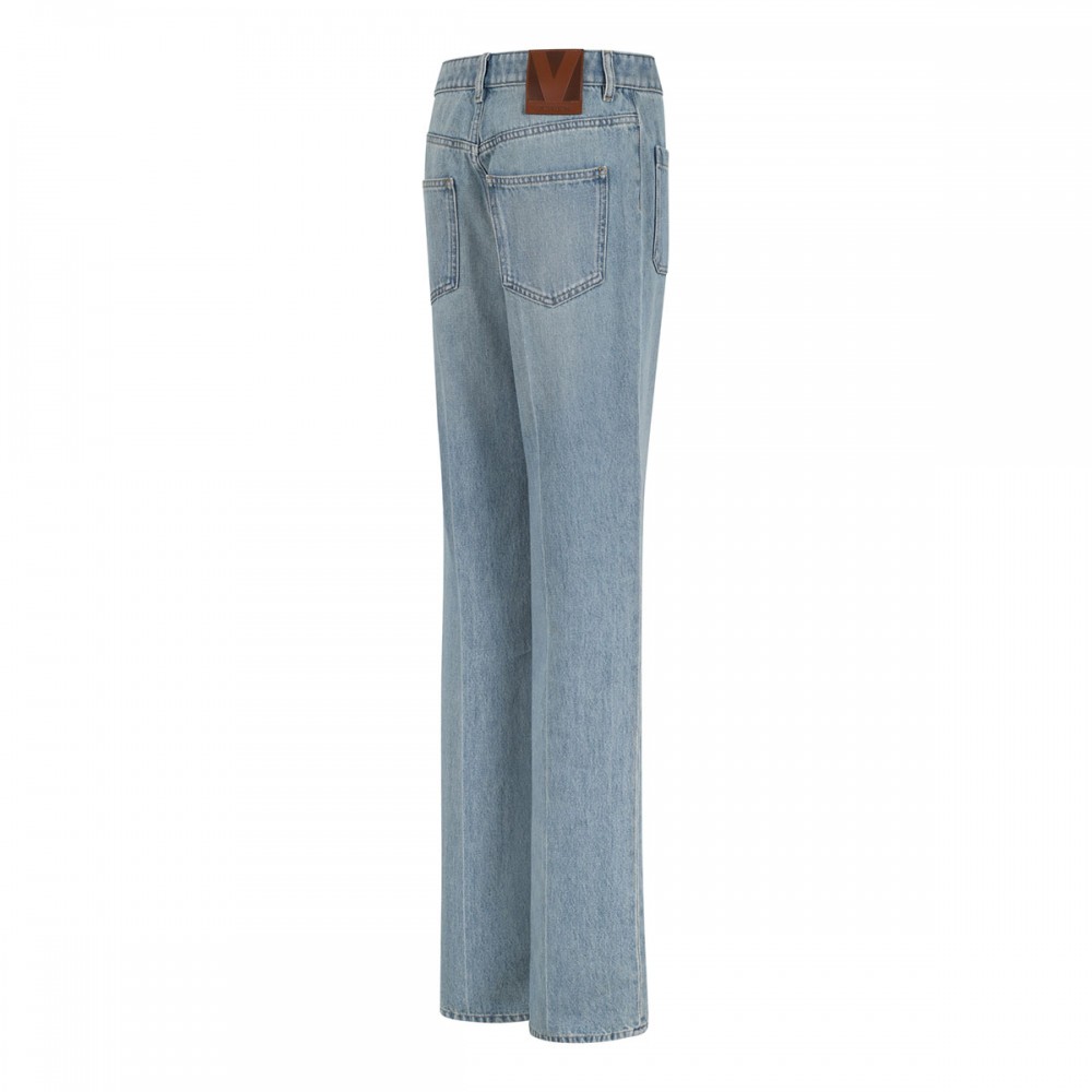 Light blue denim jeans