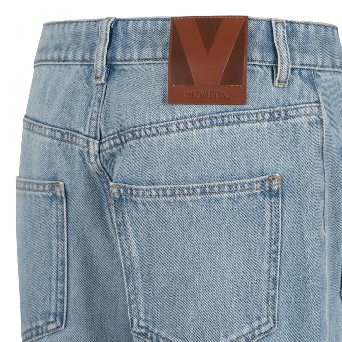 Light blue denim jeans